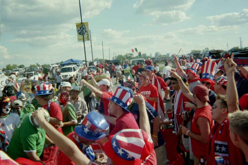 USA vs Mexico in the parking lot