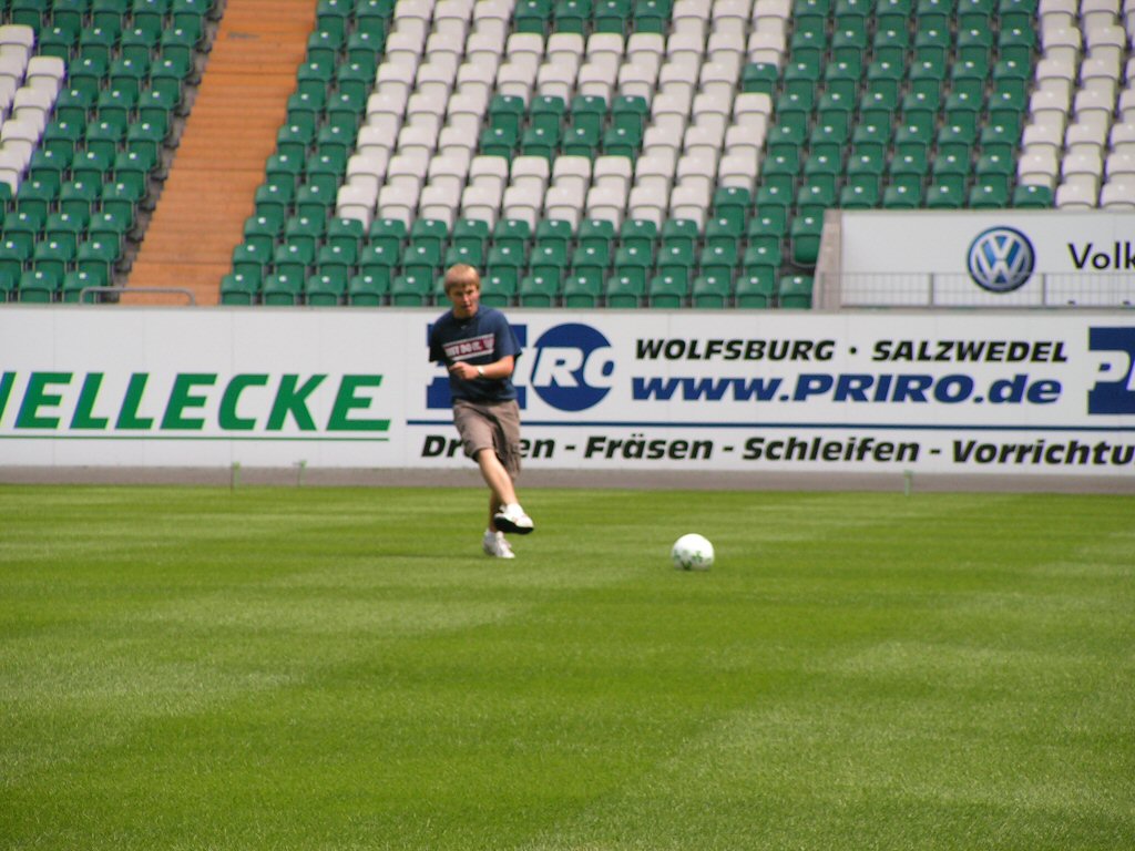 Kickin' it on the field