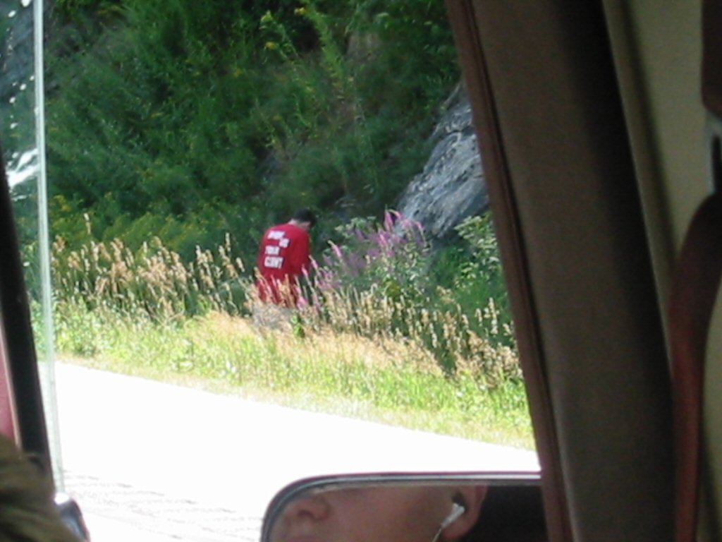 We are the US, piss on .....the side of the road