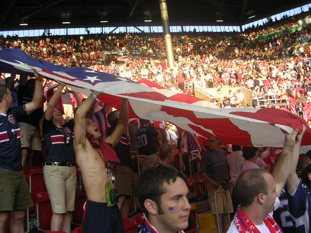 Taking out the flag