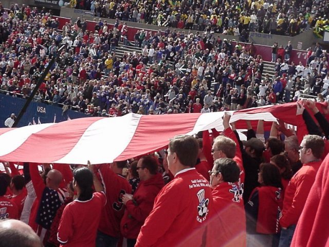 The BAF during the anthem.